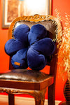 Rayda Home Decorative Navy Blue Velvet Flower Pillow 42*42 Cm 5