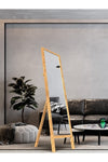 HediyeSet Natural Wooden Standing Full-Length Mirror 145x40cm 3