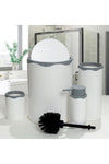 Azra Bathroom Set White Gray 2