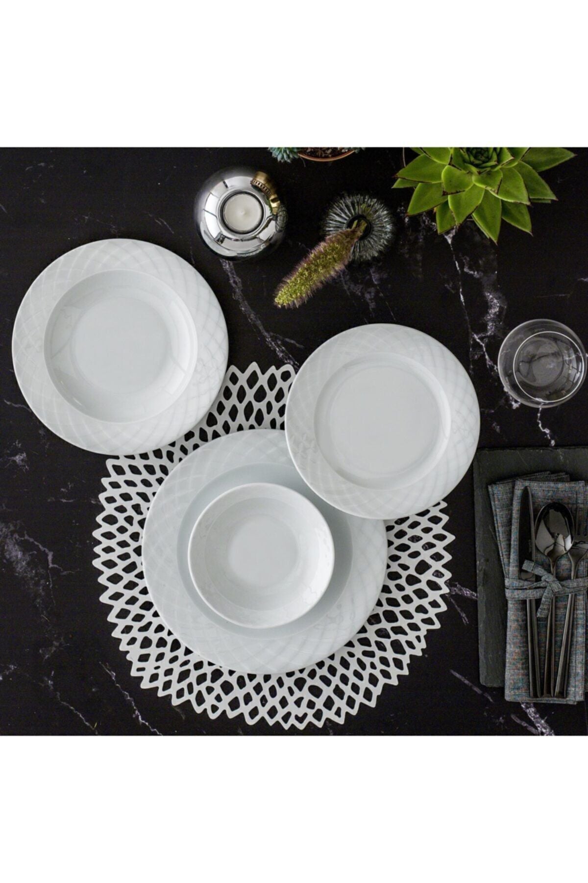 Güral Porselen Güral 24 Piece Alfa Dinner Set 1