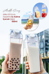 Anadolu Saray Çarşısı 500ml Mika Milk Carton Design Water Coffee Drink Bottle | Not Glass | Coffee And Presentation Cup - 1 Piece 1