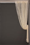 AKÇA TEKSTİL Plain String Model Cream Color Ready String Curtain 300*270 4