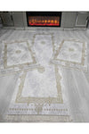 ALLGELSİN Bedroom Rug Set 3-Piece Bedroom Rug Set 2 Pieces 80x150 1 Piece 80x300 Cm Rug Set 1