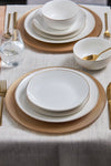 Karaca Leon Gold 24 Piece 6 Person Porcelain Dinner Set 2