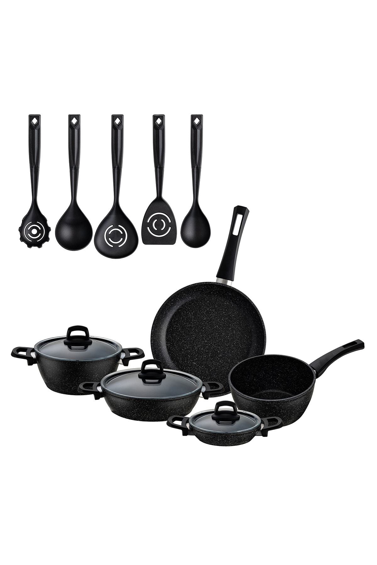 Emsan Harmony 13 Piece Cookware Set Black 6