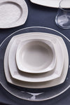 Karaca Deren Cream 60 Piece 12 Person Square Porcelain Dinner Set 2