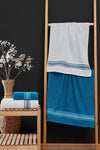 MODALİN 50x90 + 70x140 Cm Elvin 4-Piece Bathroom Towel Set 2