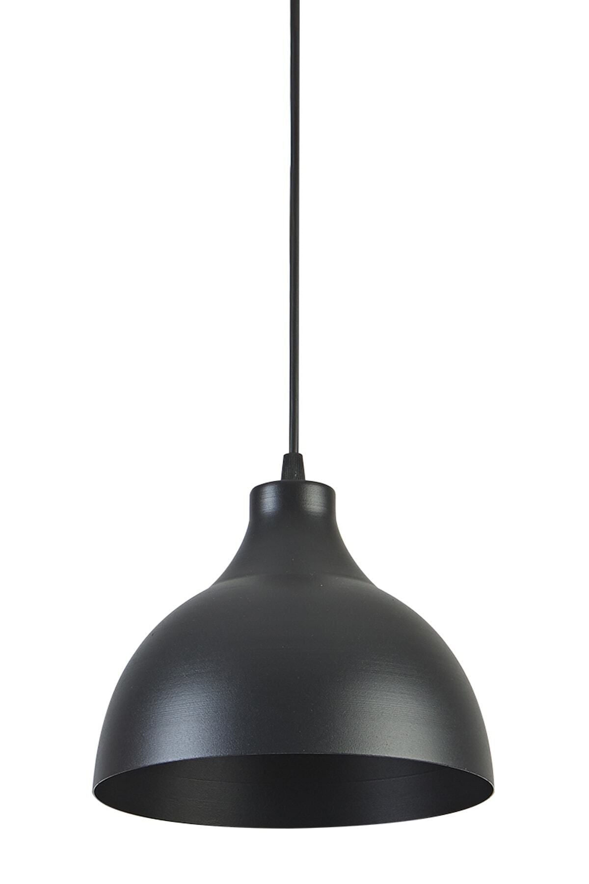 Modavize Vega Modern Design Cafe Kitchen Living Room Black Single Pendant Lamp (20CM Diameter) 1