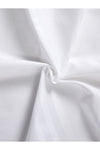 CAQQA White Cotton Striped Satin Fitted Sheet Set + Pillowcase 3