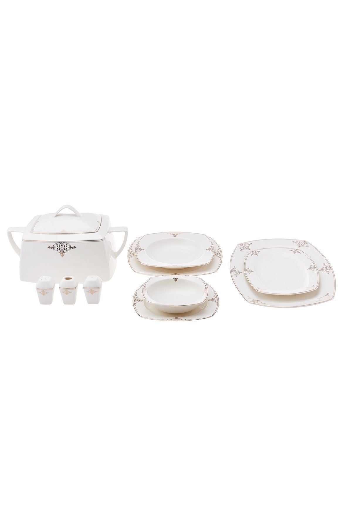 Karaca Milania Cream 60 Piece 12 Person Dinner Set 6