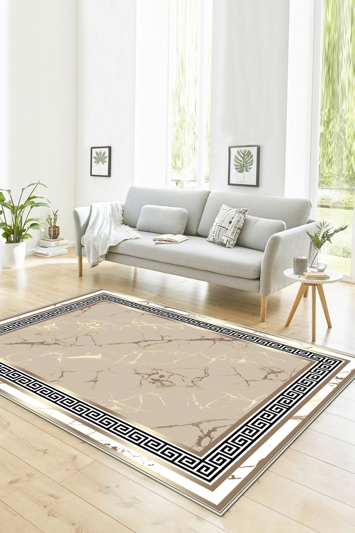 Halise Home Non-Slip Washable Digital Print Kitchen Runner Rug 2