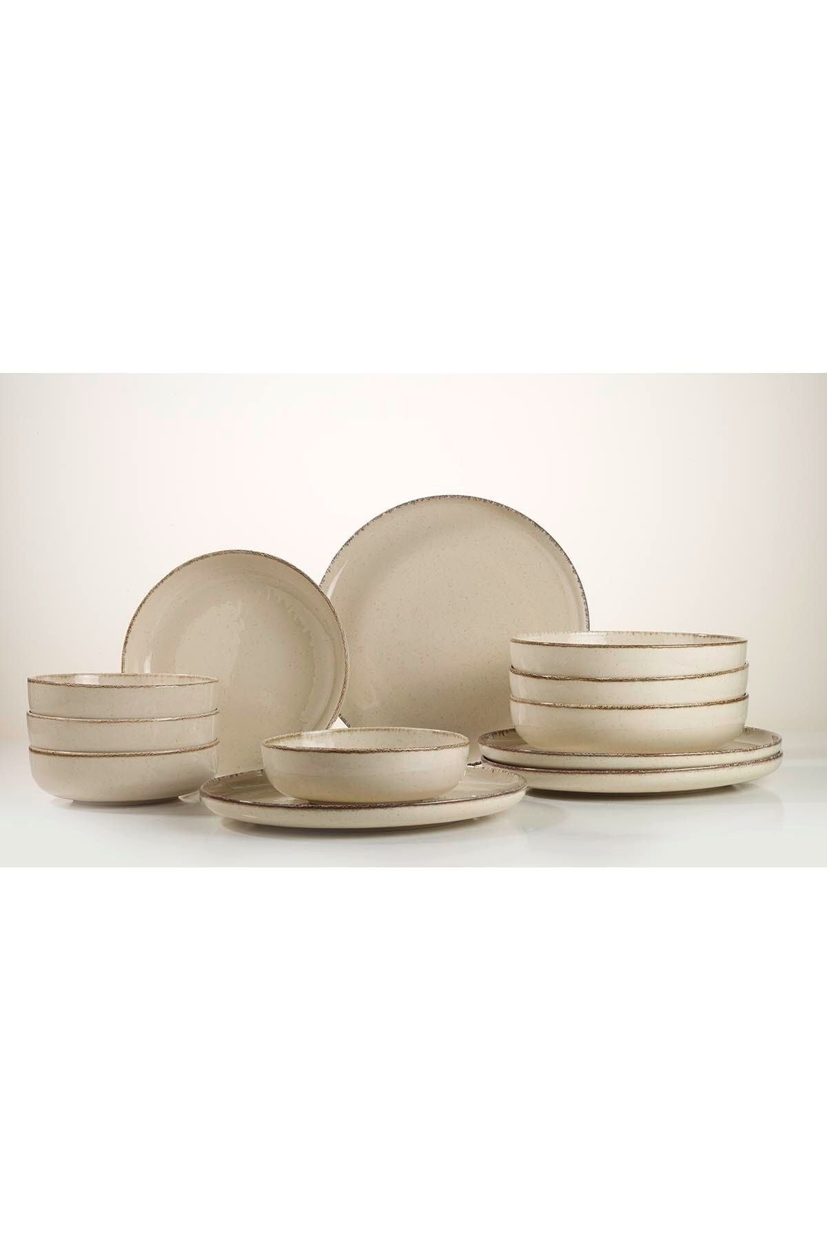 Kütahya Porselen Moderna 12 Piece 4 Person Dinner Set Cinnamon 3