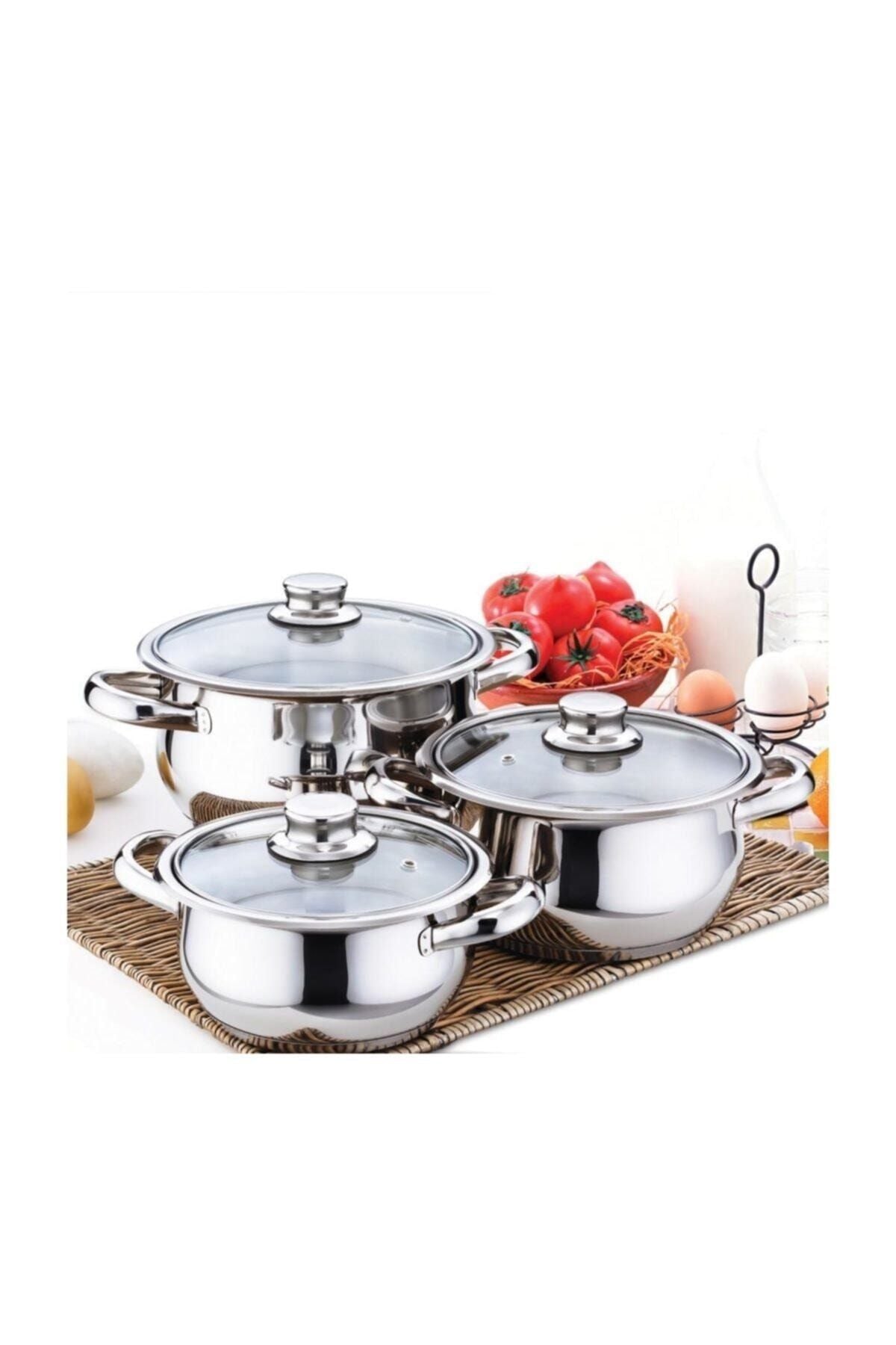 Gülsan Çakır Mini Cookware Set 3 Pieces With Glass Lids 3