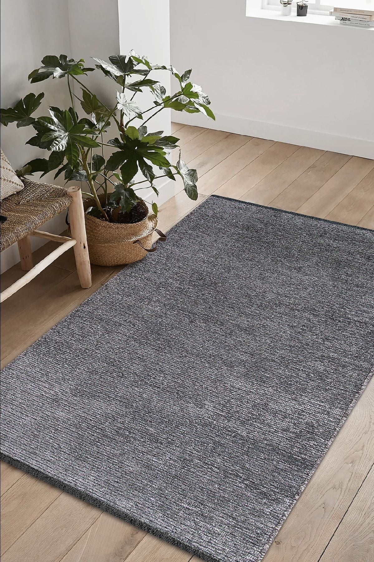 Colore Home Noa Decorative Carpet Non-Slip Washable Anthracite Rug 1