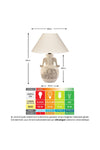 Yalılı Seramik Cream Elephant Handle Lamp 3