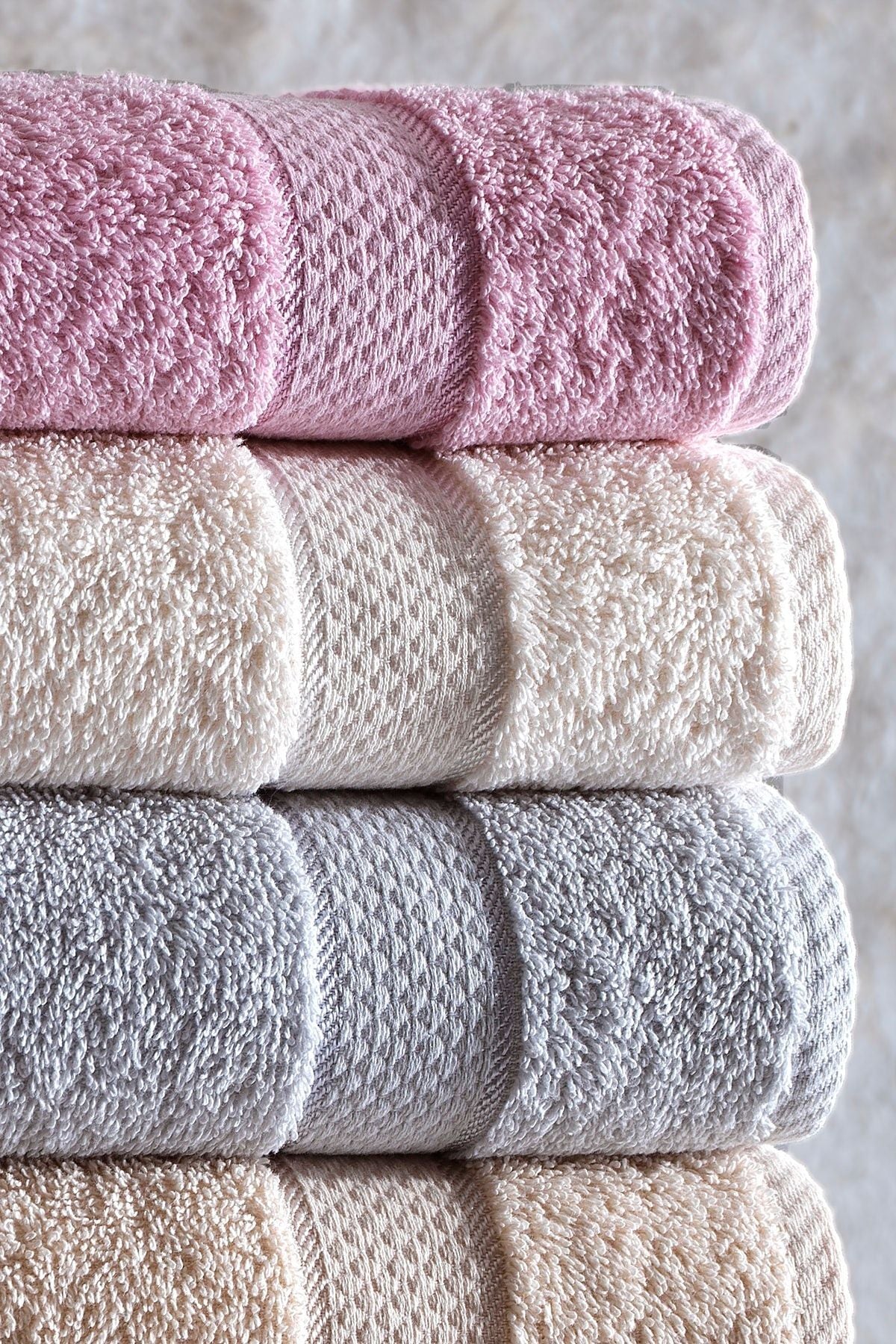 Julie 50x85 Honeycomb Towel Set of 6 3