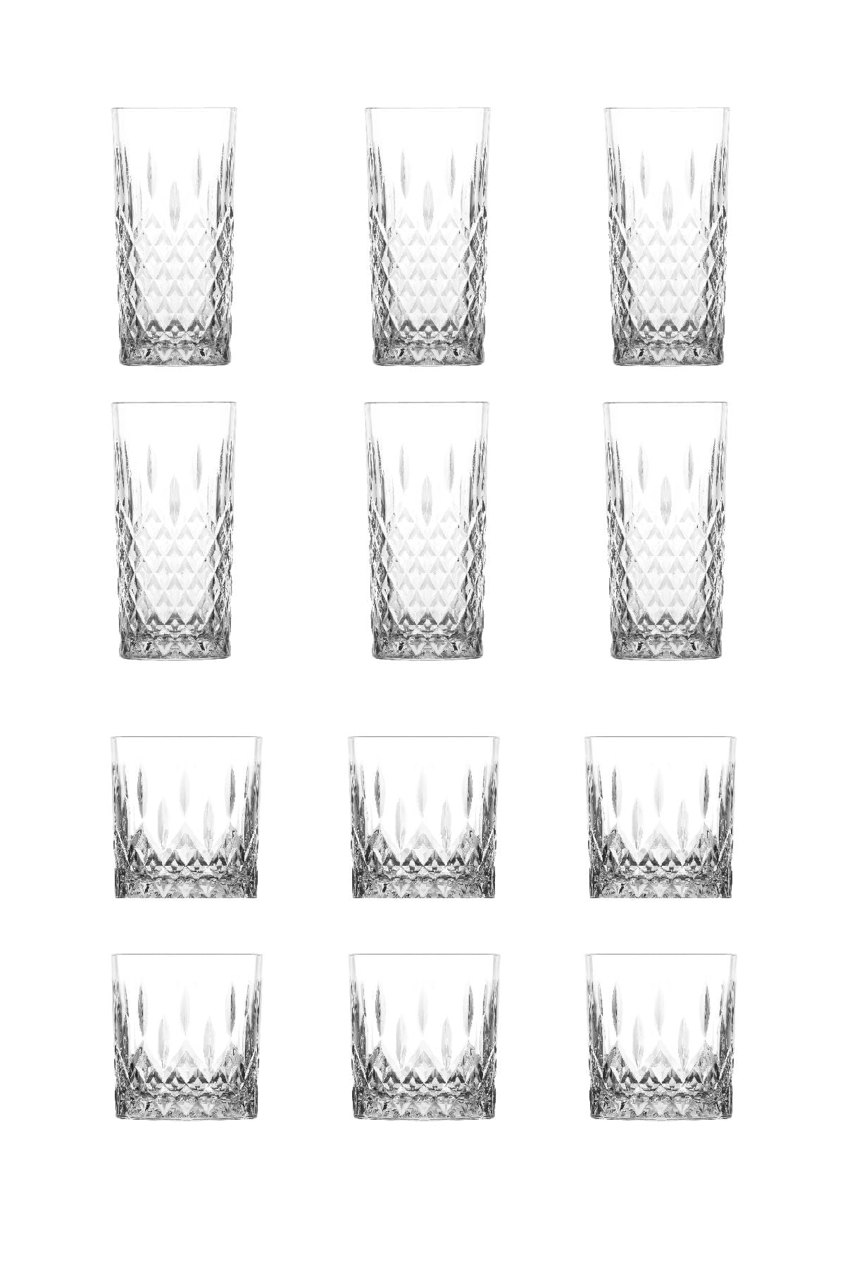 Lav Odin 12 Piece Water and Beverage Glass Set 2