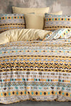 Atelier Home Double Bed Authentic Yellow Duvet Cover Set Ranforce 1