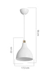 AG LightDesign White Pendant Lamp for Bedroom, Living Room, Kitchen, Hallway 3