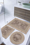 ALAADDİN CARPET Non-Slip, Stain-Resistant, Washable 3-Piece (60x100) 2 (50x60) Bathroom Rug Set 1