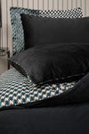 Yataş CharMe Bronte Double Velvet Satin Duvet Set - Black 3