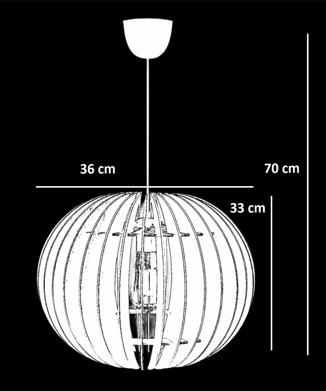 Chandelier 139 White 390FLH1509 3