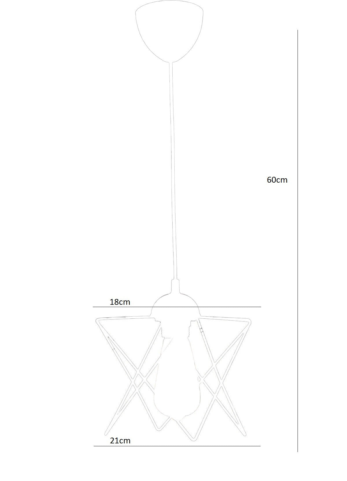 Chandelier 205-P Black 390FLH1585 4