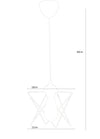 Chandelier 205-P Black 390FLH1585 4