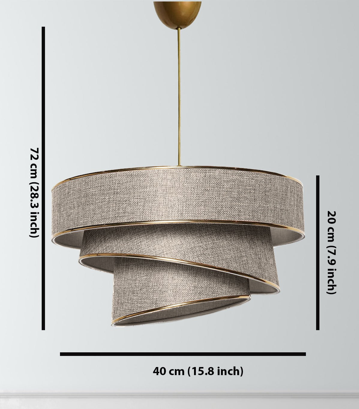 Chandelier Couper - Beige, Gold Beige
Gold 390FLH1691 3