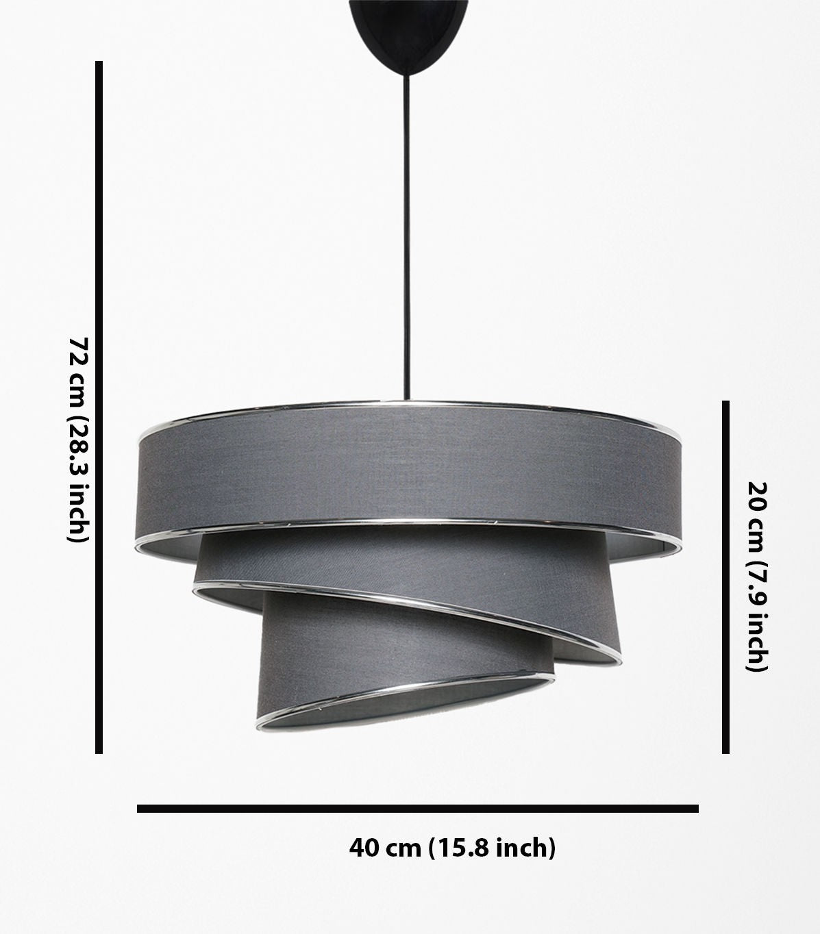 Chandelier Couper - Anthracite, Silver Anthracite
Silver 390FLH1692 4