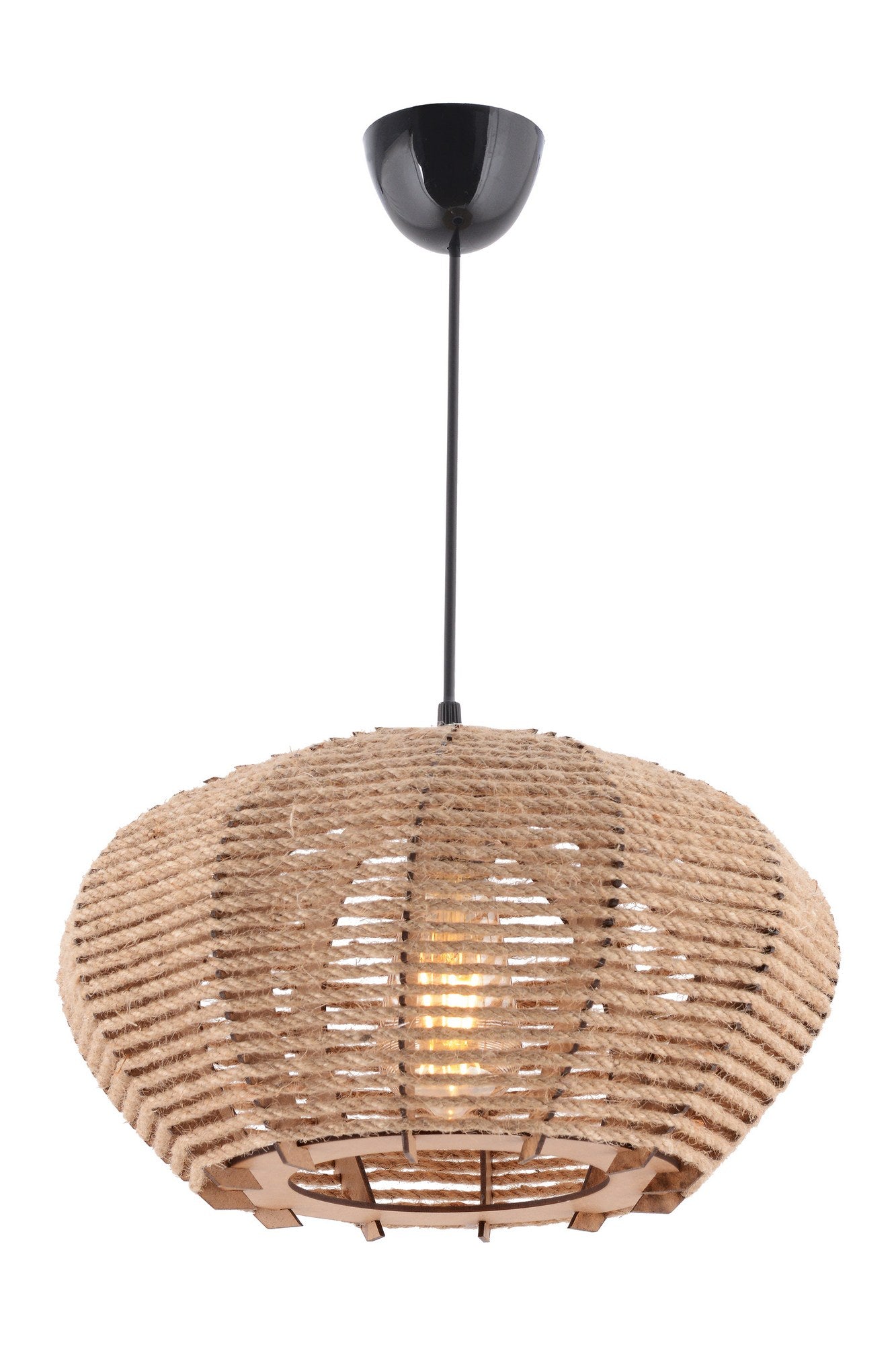 Chandelier Jute Ellipse Cream 390FLH2265 2