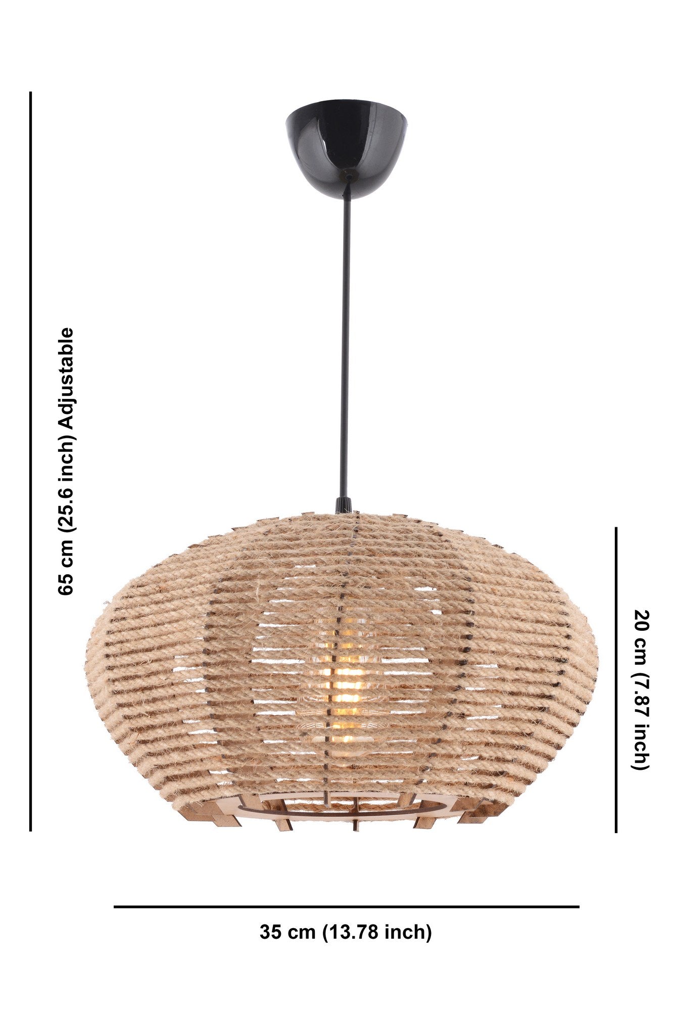 Chandelier Jute Ellipse Cream 390FLH2265 4