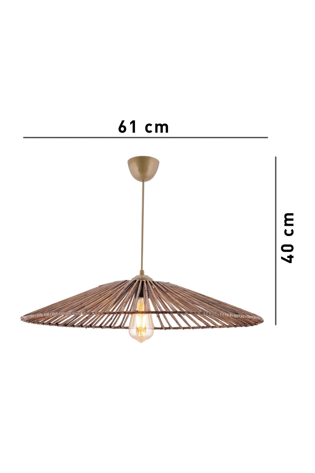 Chandelier Conic Brown 390FLH2271 6