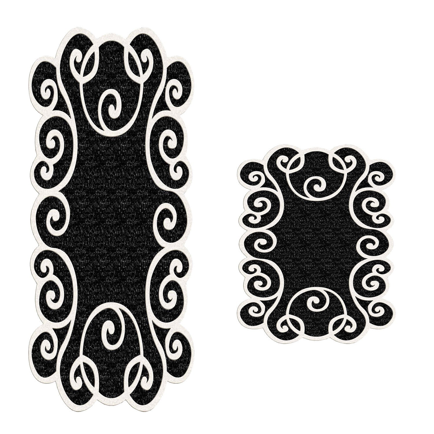 Bathmat Set (2 Pieces) 21010915Sy Black
White 394ANR1484 3