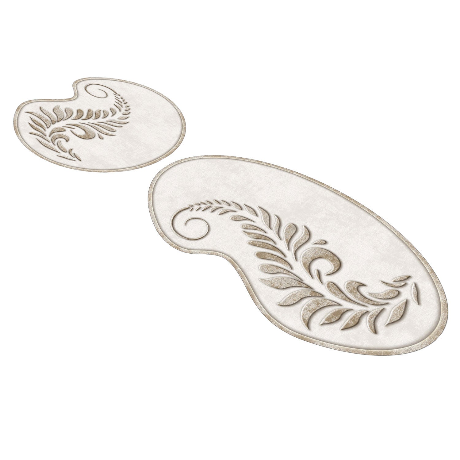 Bathmat Set (2 Pieces) 210Fg41115Kr Cream 394ANR1592 4