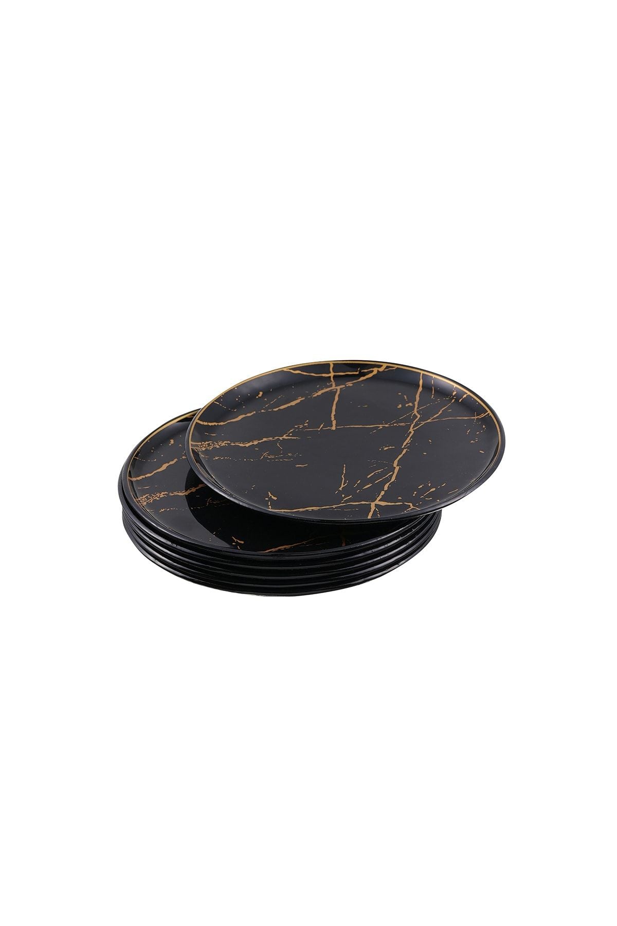 GÜRCÜGLASS Marble Pattern Cake Plate 6