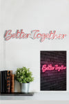 Decorative Plastic Led Lighting Better Together - Pink Pink 395NGR1515 4