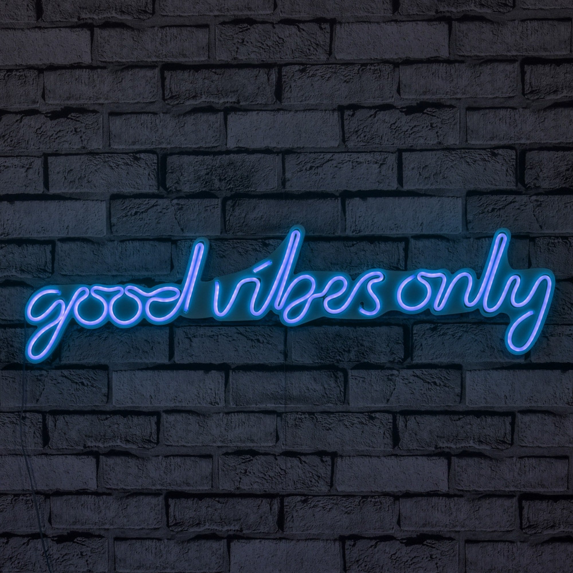 Decorative Plastic Led Lighting Good Vibes Only - Blue Blue 395NGR1587 1