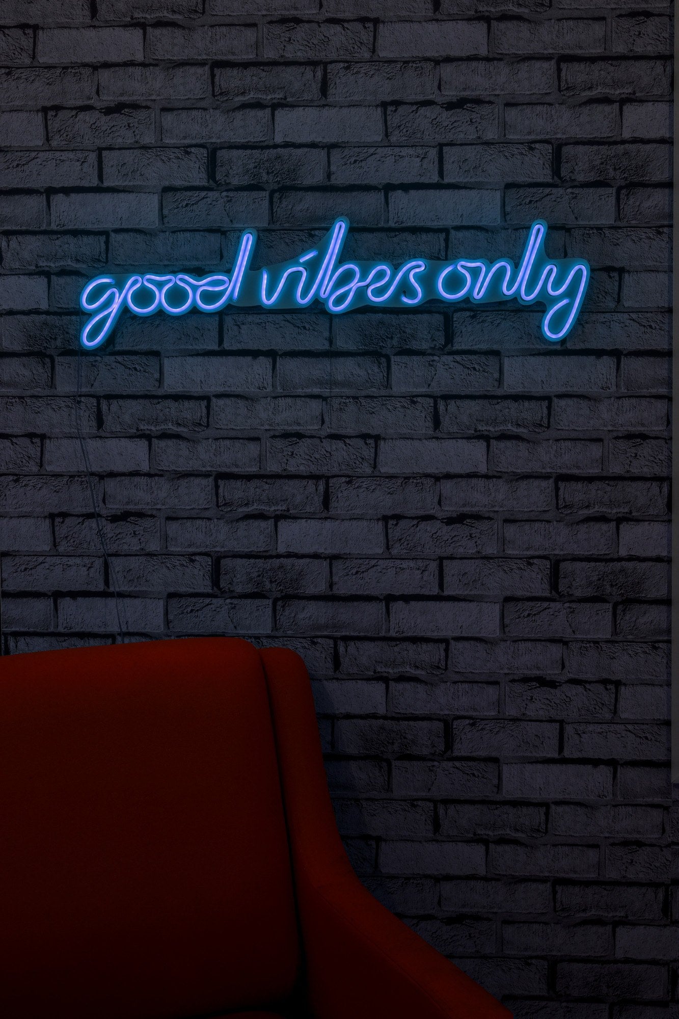 Decorative Plastic Led Lighting Good Vibes Only - Blue Blue 395NGR1587 2