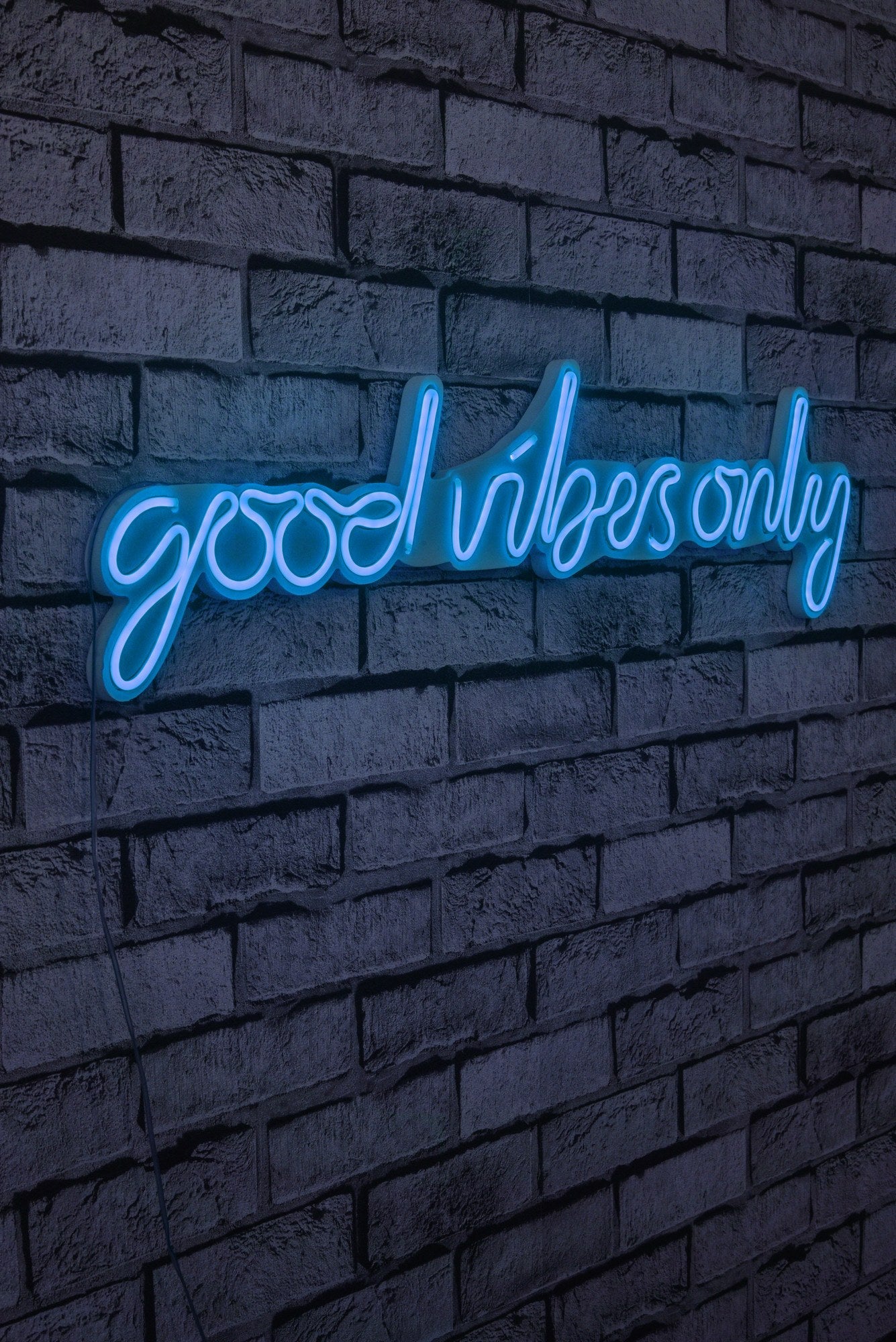 Decorative Plastic Led Lighting Good Vibes Only - Blue Blue 395NGR1587 4