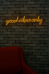 Decorative Plastic Led Lighting Good Vibes Only - Yellow Yellow 395NGR1589 3