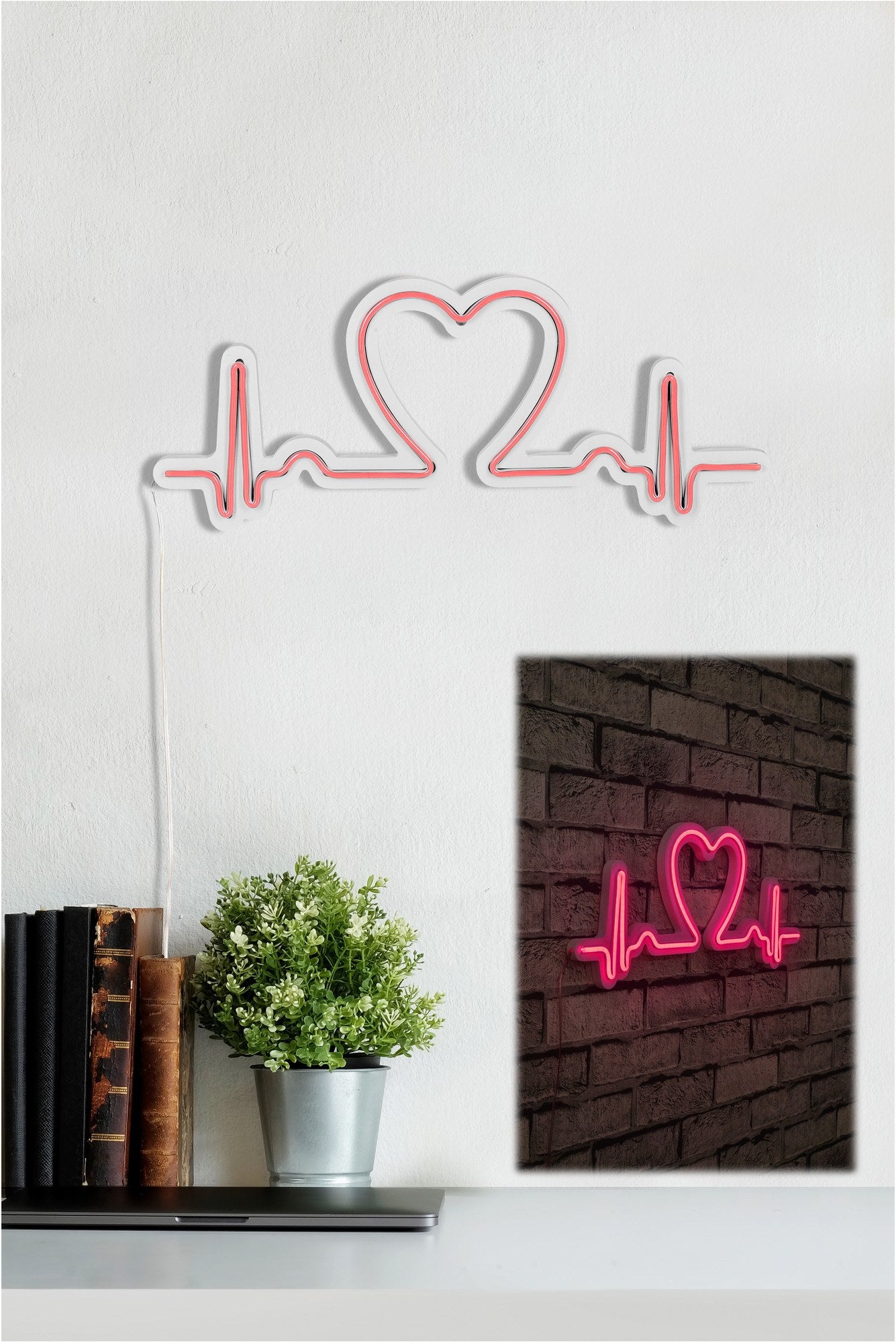 Decorative Plastic Led Lighting Love Rhythm - Pink Pink 395NGR1626 4