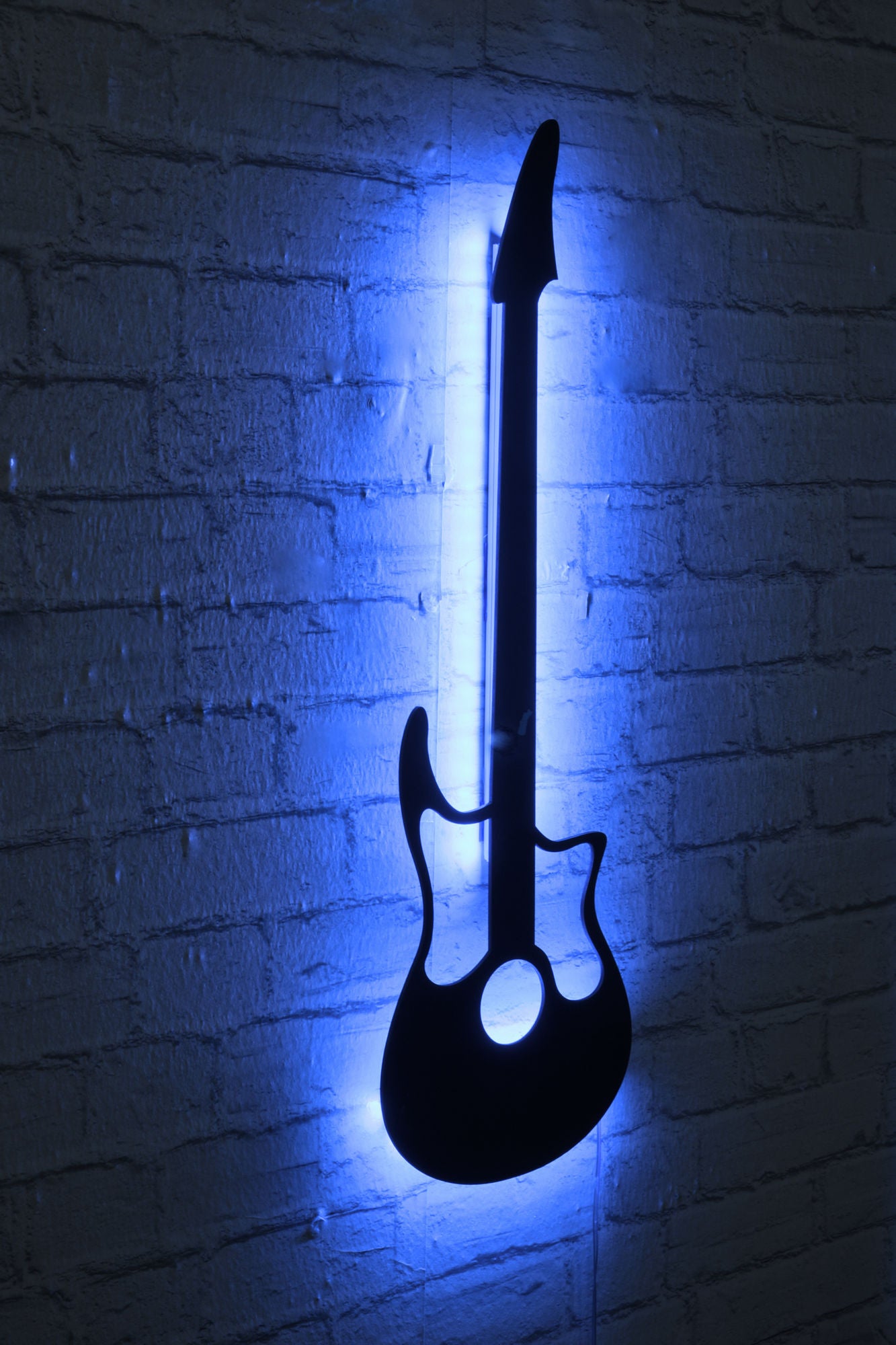 Decorative Led Lighting Guitar - Blue Blue 395NGR1883 2