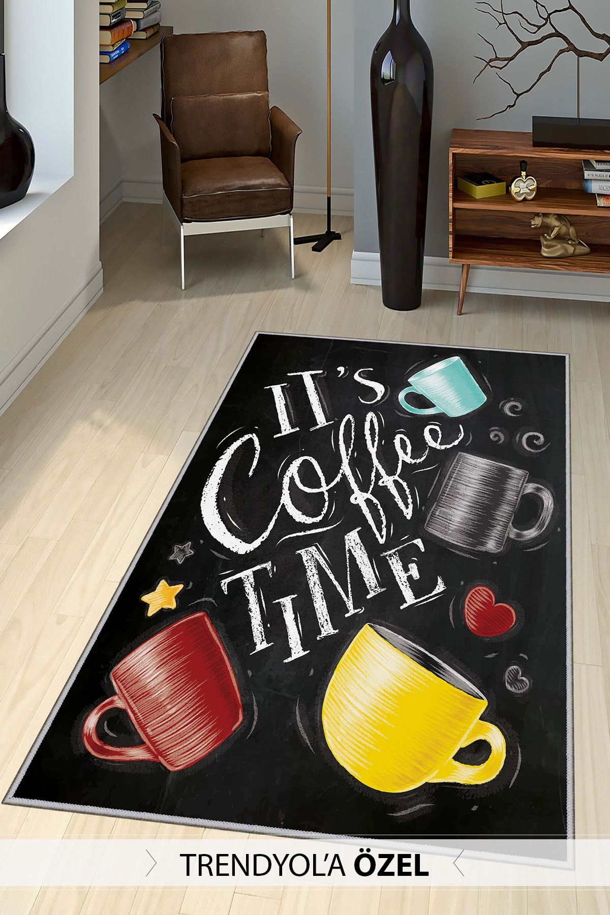 Homefesto Decorative Special Design Modern Washable Thin Non-Slip Kitchen Rug 2