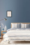 Karaca Home Vetro Blue Double Size Yarn Dyed Duvet Cover Set 2