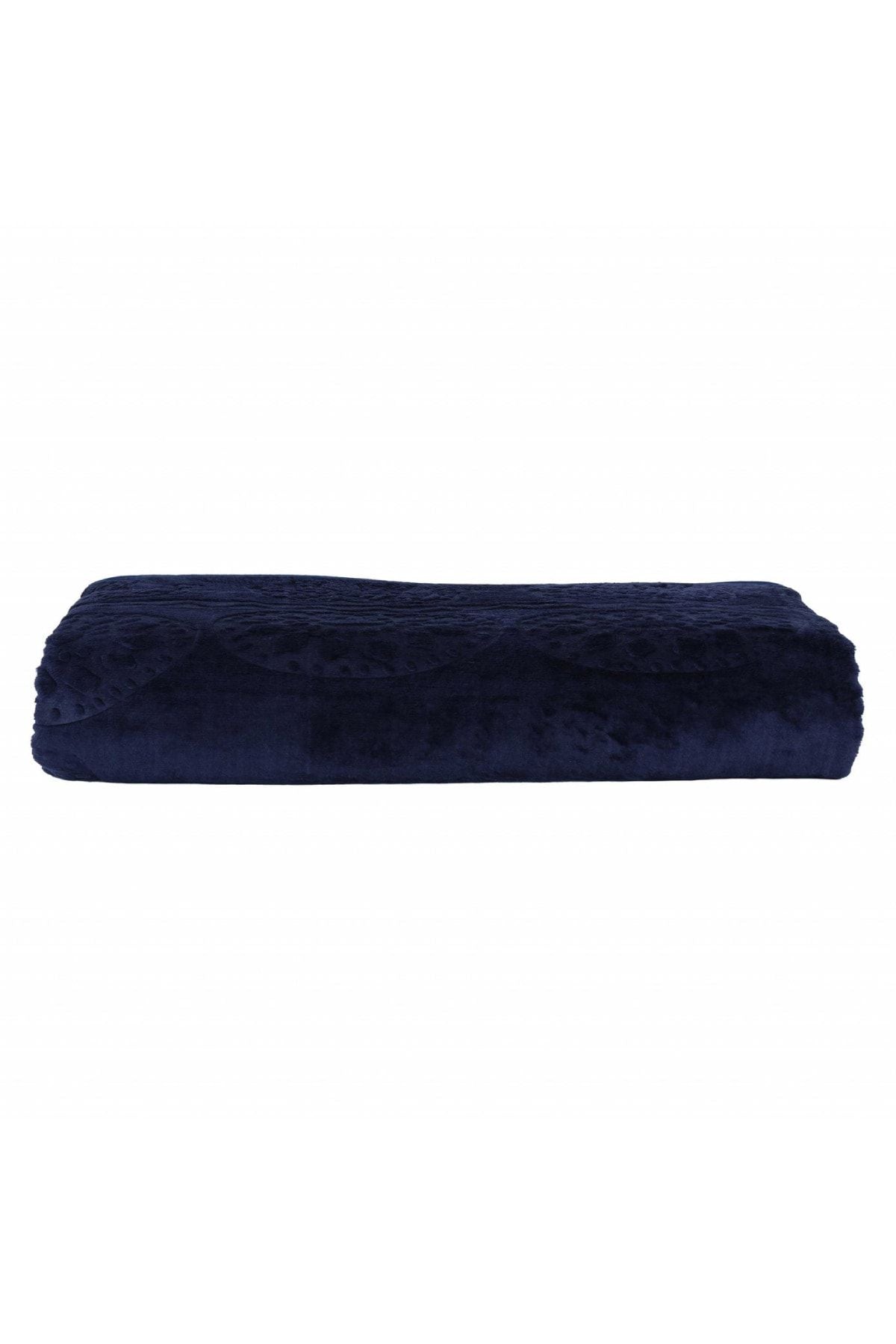 Karaca Home Scala Navy Blue Double Embossed Blanket 4