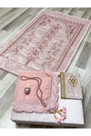 AYHANHOME 6 Piece Velvet Prayer Rug Set Bridal Chest Groom Set 4