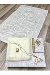 AYHANHOME 6 Piece Velvet Prayer Rug Set Bridal Box Chest Groom Bride Set 2