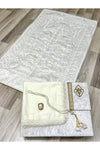 AYHANHOME 6 Piece Velvet Prayer Rug Set Bridal Box Chest Groom Bride Set 4