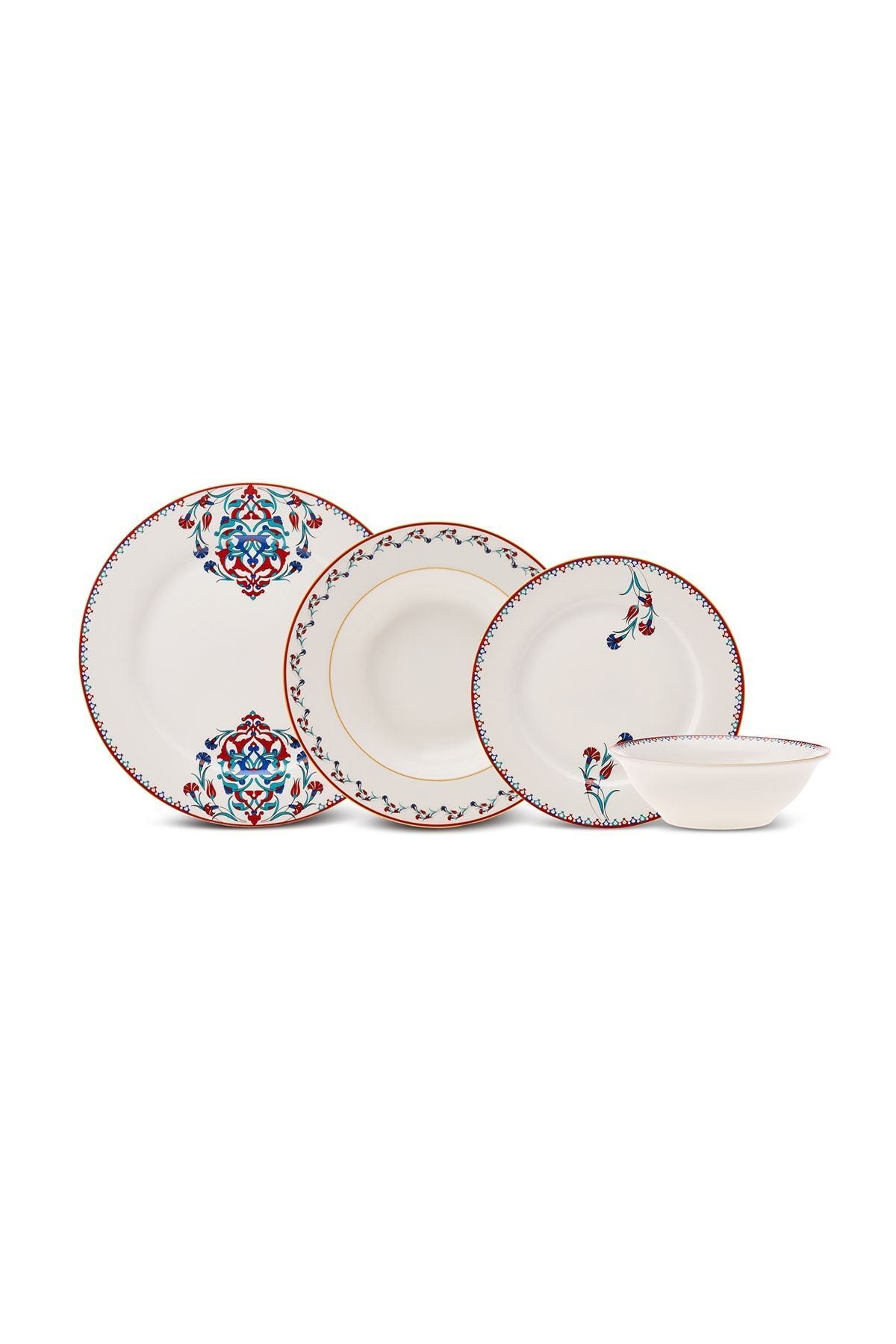 Karaca Nakkas 24 Piece 6 Person Porcelain Dinner Set 5